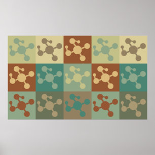 Molecular Biology Pop Art Poster