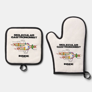 Molecular Gastronomist Inside DNA Replication Oven Mitt & Pot Holder Set