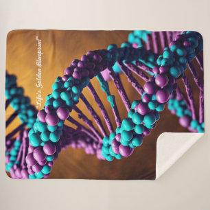 "Molecular Masterpiece" Sherpa Blanket