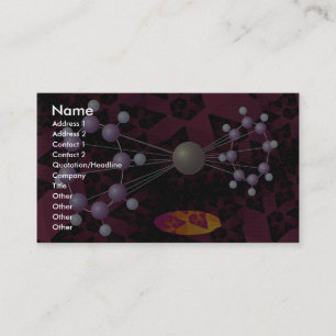 Molecular structure dimension business card