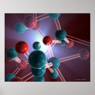 Molecular Structure of Caffeine. Poster