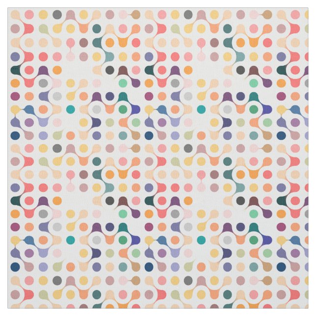 Molecular Structure Pattern Fabric (Swatch)