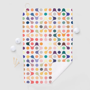 Molecular Structure Pattern Golf Towel