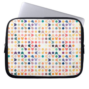 Molecular Structure Pattern Laptop Sleeve