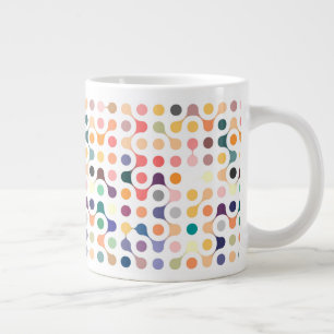 Molecular Structure Pattern Large Coffee Mug