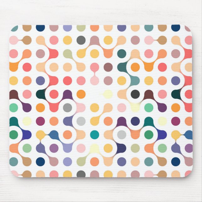 Molecular Structure Pattern Mouse Mat (Front)