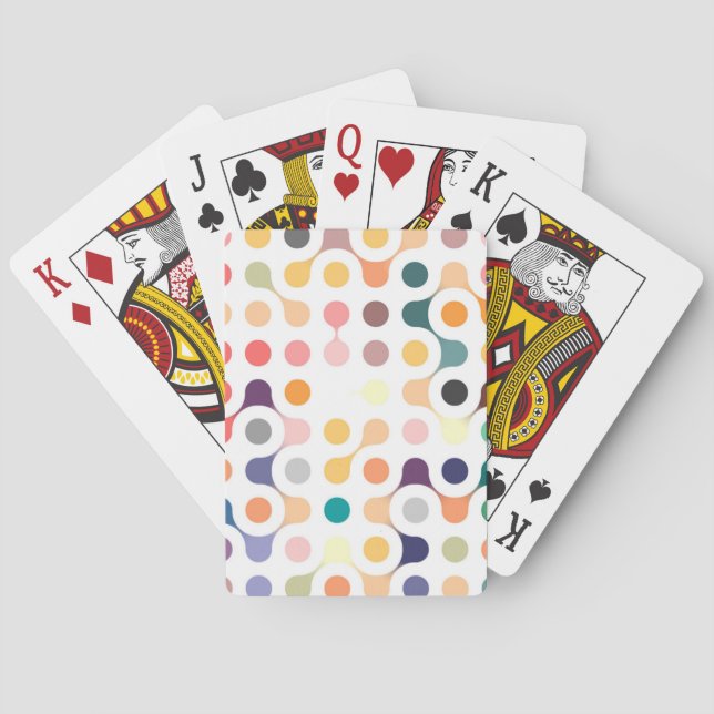 Molecular Structure Pattern Playing Cards (Back)