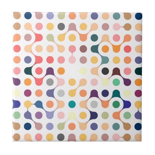 Molecular Structure Pattern Tile (Front)