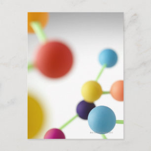 Molecular structure. postcard