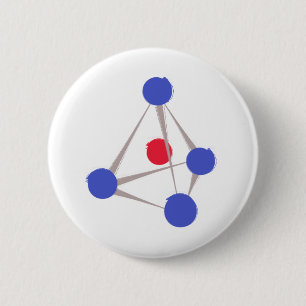 Molecule 6 Cm Round Badge