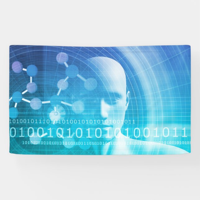 Molecule Background as a Science Abstract Concept Banner (Horizontal)