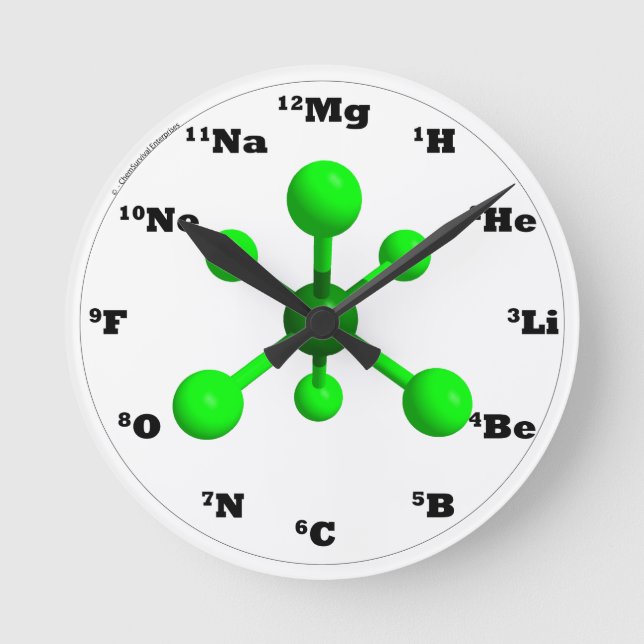 Molecule Clock - Green (Front)