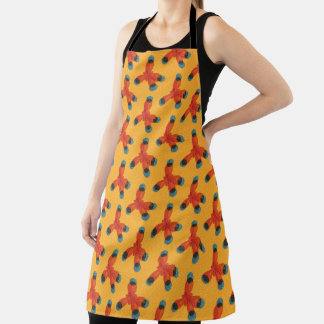 Molecule Pattern Organic Chemistry Orange Apron
