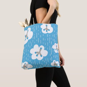 Molecule Pattern Organic Chemistry Orange Tote Bag