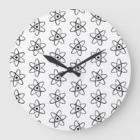 Molecules Atoms Orbit Science Themed Art Pattern
