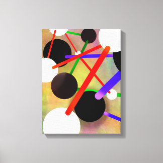 Molecules In Motion - Abstract Canvas Print