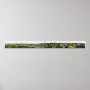 MOLESON Swiss Alps Panorama 360° Poster