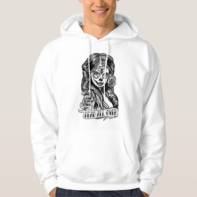 Moletom with Capuz Mexican Skull Dead All Over Hoodie (Front)