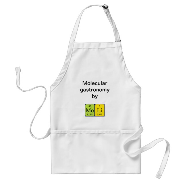 Moli periodic table name apron (Front)