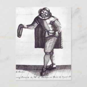 Moliere as Sganarelle in 'L'Ecole des Maris' Postcard