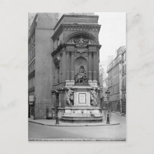 Moliere Fountain, 1844 Postcard