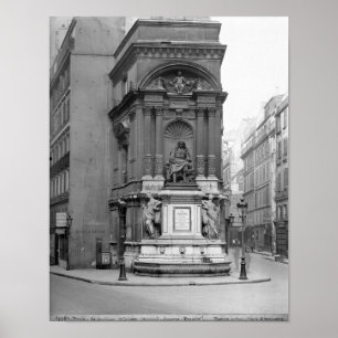 Moliere Fountain, 1844 Poster