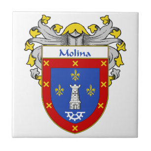 Molina Coat of Arms/Family Crest Tile