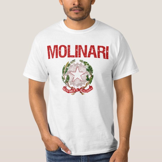 Molinari Italian Surname T-Shirt (Front)