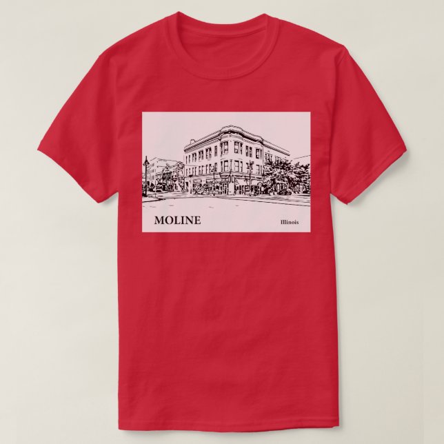 Moline Illinois TShirt 2 (Design Front)