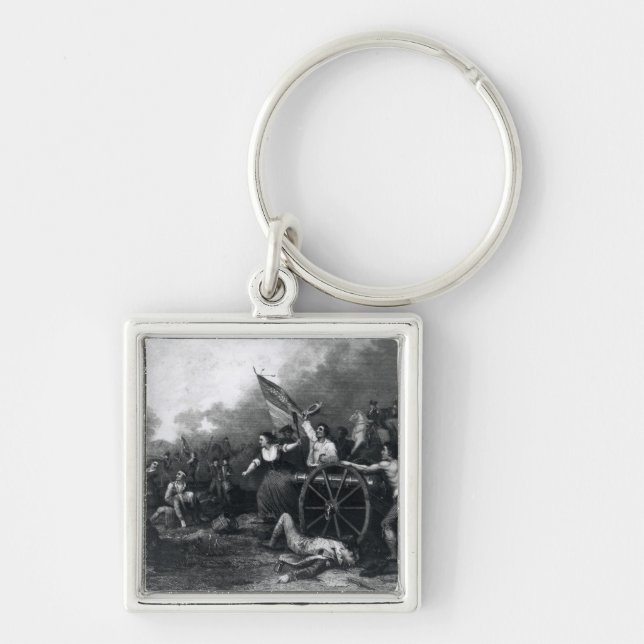 Moll Pitcher at the Battle of Monmouth Key Ring (Front)
