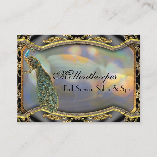 Mollenthorpes Hair Stylist and Salon Business Card (Front)