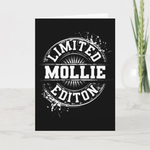 Mollie Limited Edition Funny Personalised Name Gif Card