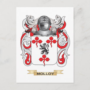 Molloy Coat of Arms (Family Crest) Postcard