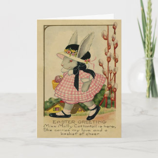 Molly Cottontail Easter Holiday Card