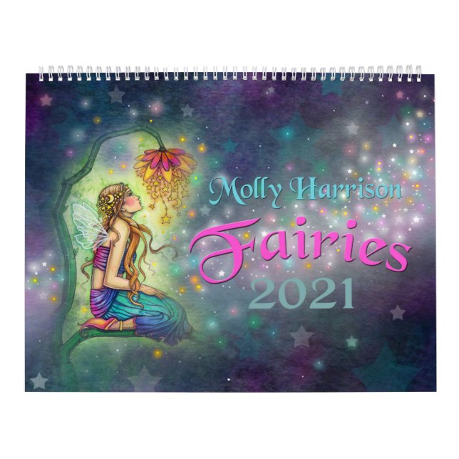 Molly Harrison Fairies 2021 Wall Calendar (Cover)