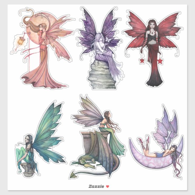 Molly Harrison Fairy Stickers Fantasy Art Fairies (Sheet)