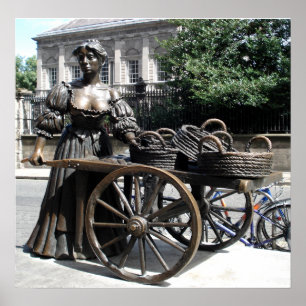 Molly Malone and Wheelbarrow Ireland Poster