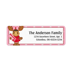 Molly Moose Valentine's Day Address Labels d4