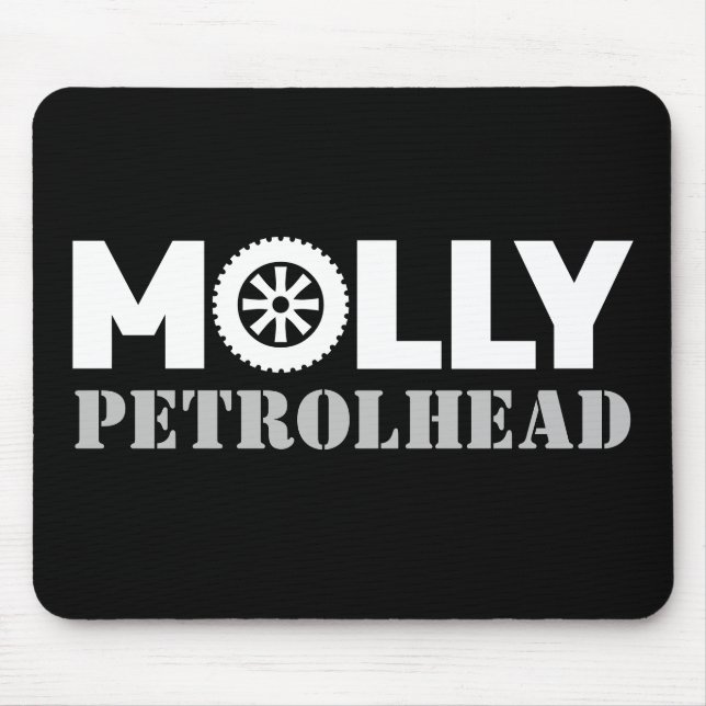 Molly Petrol Head Mouse Mat (Front)