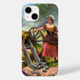 Molly Pitcher firing cannon at Battle of Monmouth Case-Mate iPhone 14 Case