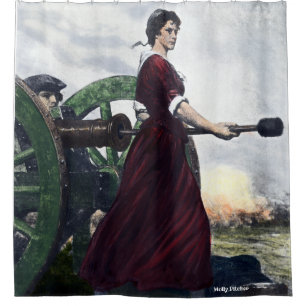 Molly Pitcher - Revolutionary War Patriot Shower Curtain