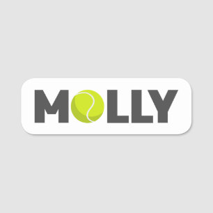 Molly Tennis Name Tag