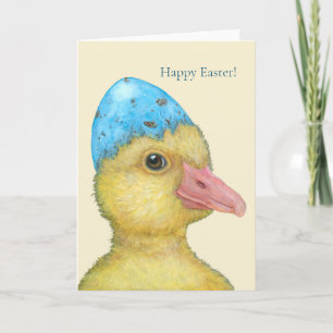 Molly the duckling Easter card