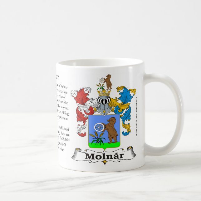 Molnar Family Coat of Arms Mug (Right)