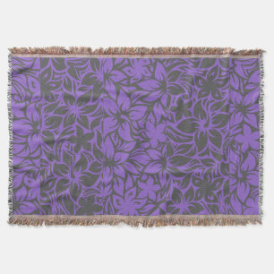 Moloaa Bay Hawaiian Hibiscus Tonal Stripe Blankets