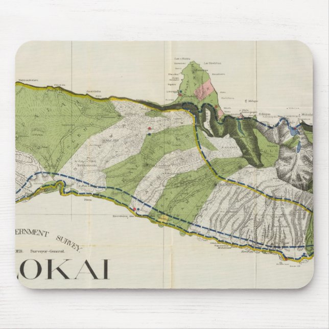 Molokai, Hawaii Mouse Mat (Front)
