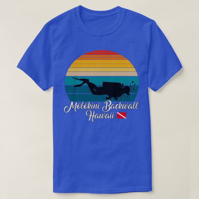 Molokini Backwall Hawaii Diving T-Shirt (Design Front)
