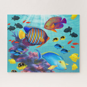 Molokini Cove Hawaiian Tropical Fish Jigsaw Puzzle