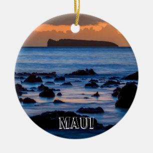 Molokini from Maui Ceramic Tree Decoration