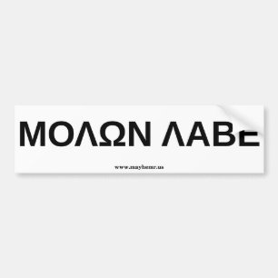 Molon Labe 3 Bumper Sticker